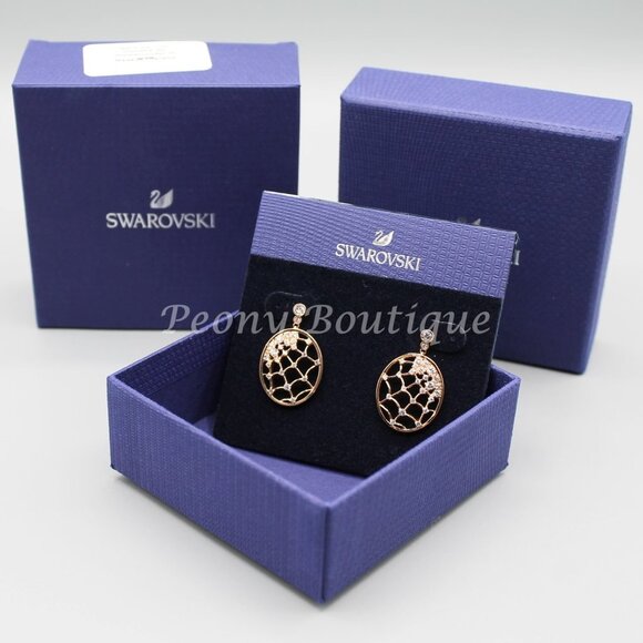 Swarovski 5488406 earrings spider web jewelry